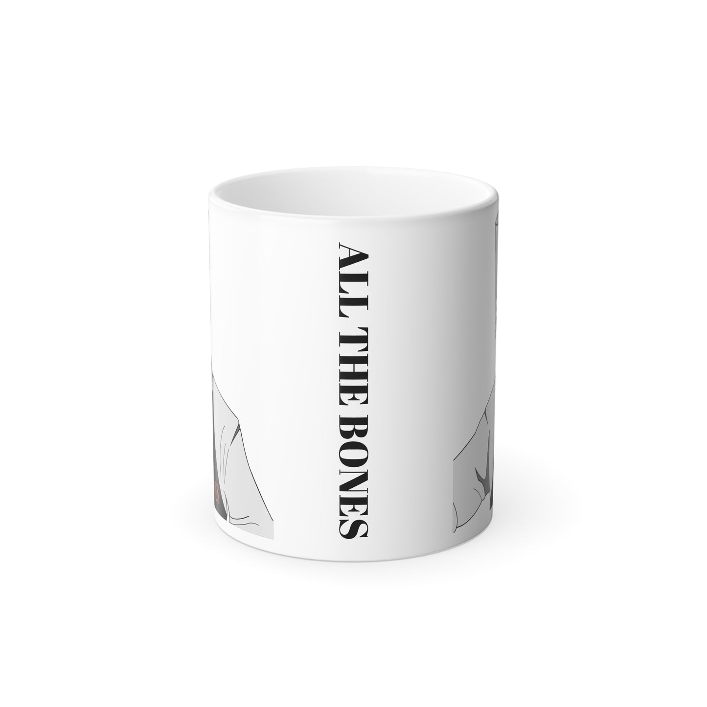 Color Morphing All the Bones Mug, 11oz