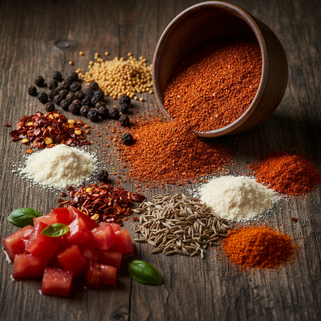 fresh spices perfect for BBQ sauce